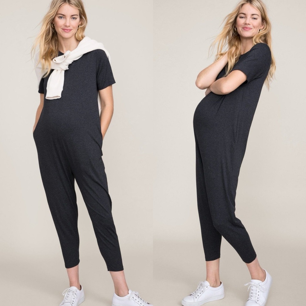 HATCH Charcoal The Walkabout Jumper Jumpsuit‎ Maternity